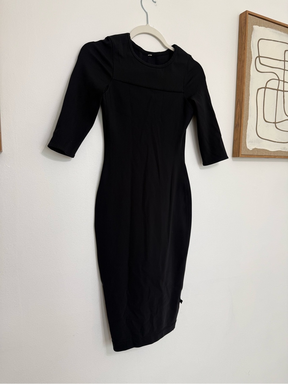 lululemon athletica Black Midi Sheath Dress